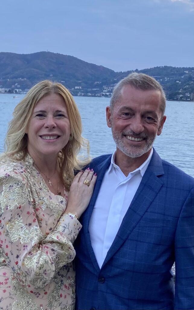 Julie A. Lucas with her husband, Bernard